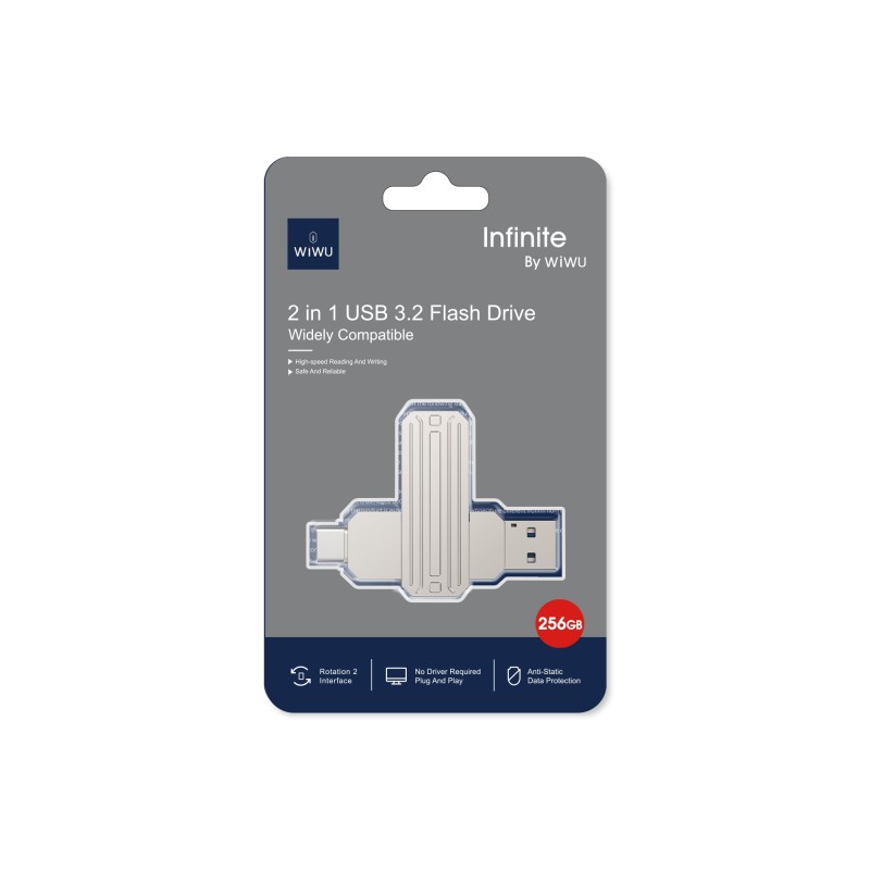 WiWU Infinite 2in1 USB 3.2 Flash Drive 128GB