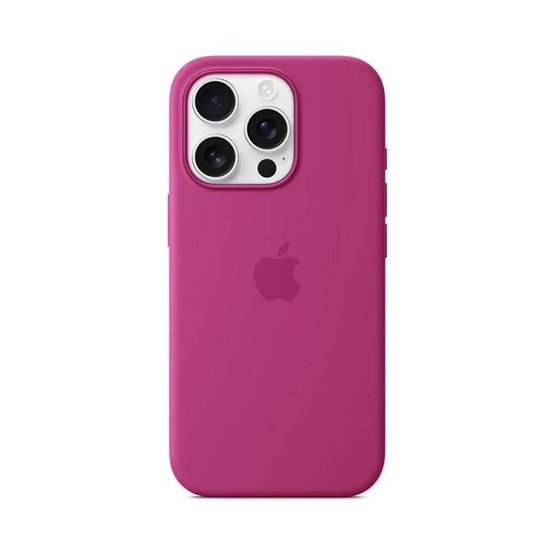 iPhone 16 Pro Max Silicone Case with MagSafe - Fuchsia
