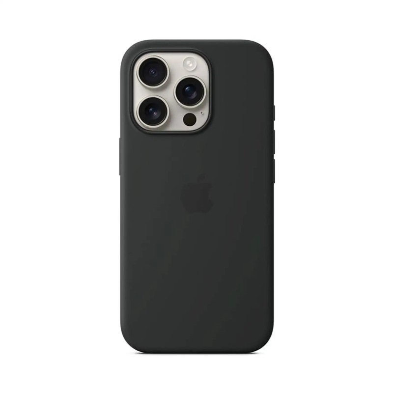 iPhone 16 Pro Silicone Case with MagSafe - Black