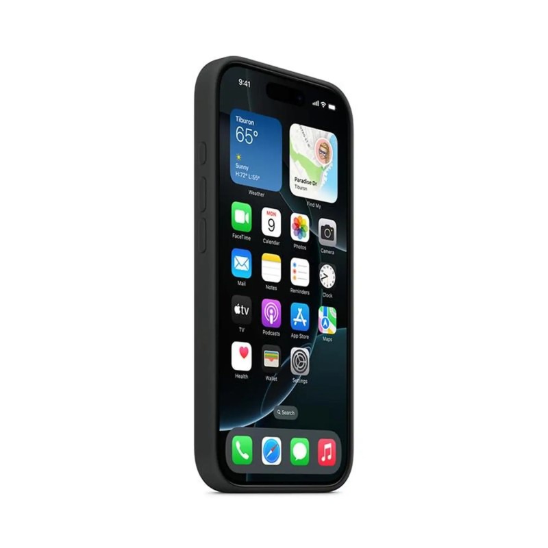 iPhone 16 Pro Silicone Case with MagSafe - Black