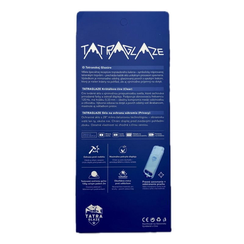 Tatra Glaze sklo iPhone 14 Pro/15/16