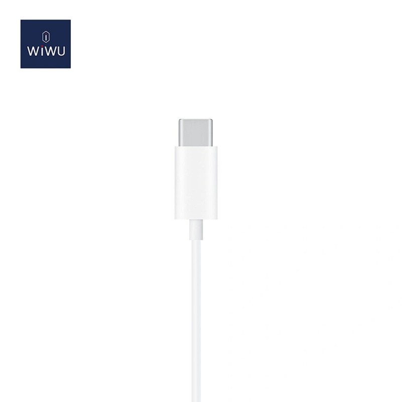 WiWU Earbuds 303 Type-C – káblové slúchadlá s mikrofónom | Plug & Play USB-C