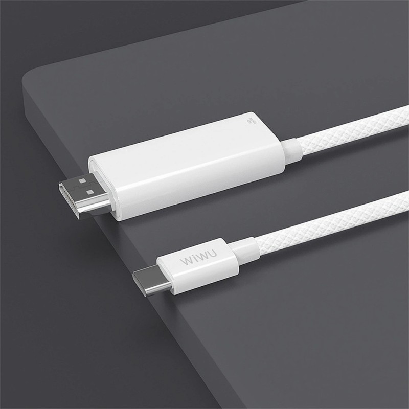 WiWU HDTV Projection Kábel USB-C - HDMI + 100W PD