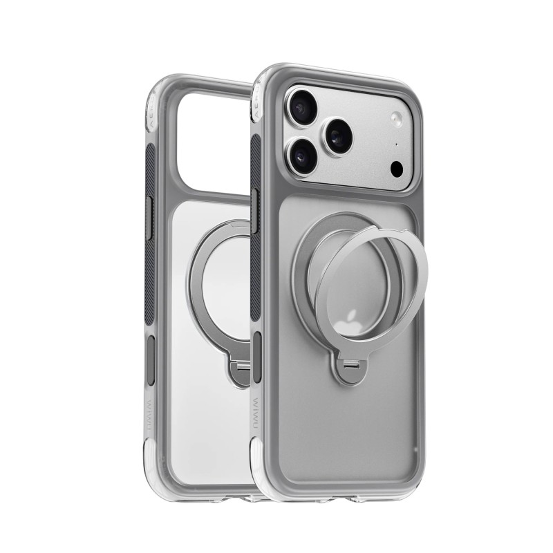 WiWU AeroShield Ultra Magnetic Stand pre iPhone 17 Pro - Grey