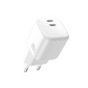 WiWU Cube adaptér 2xUSB-C 45W + kábel USB-C - USB-C