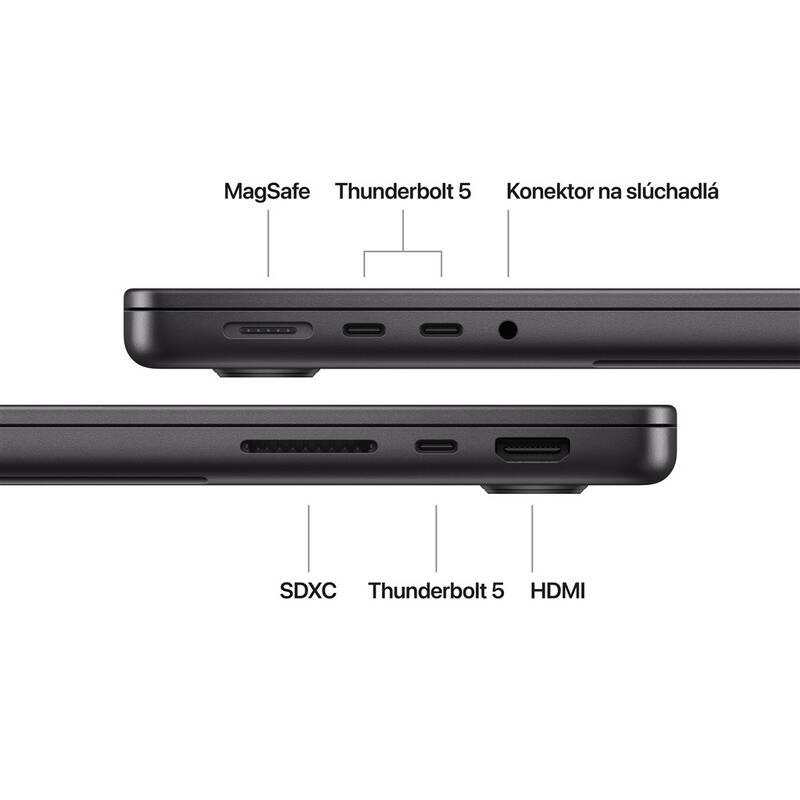Apple MacBook Pro 14" M4 Pro 14× CPU 20× GPU, 24 GB, 1 TB - kozmicky čierny SK